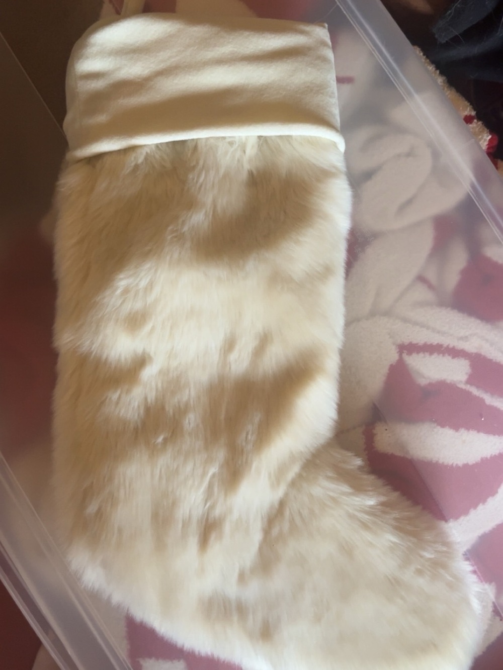 Restoration Hardware - RH - Luxe Faux Fur Christmas Stocking x 5